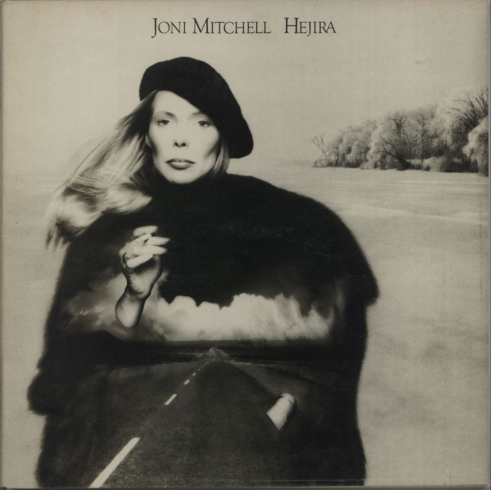 Joni Mitchell Hejira - 2nd + Print UK vinyl LP album (LP record) K53053