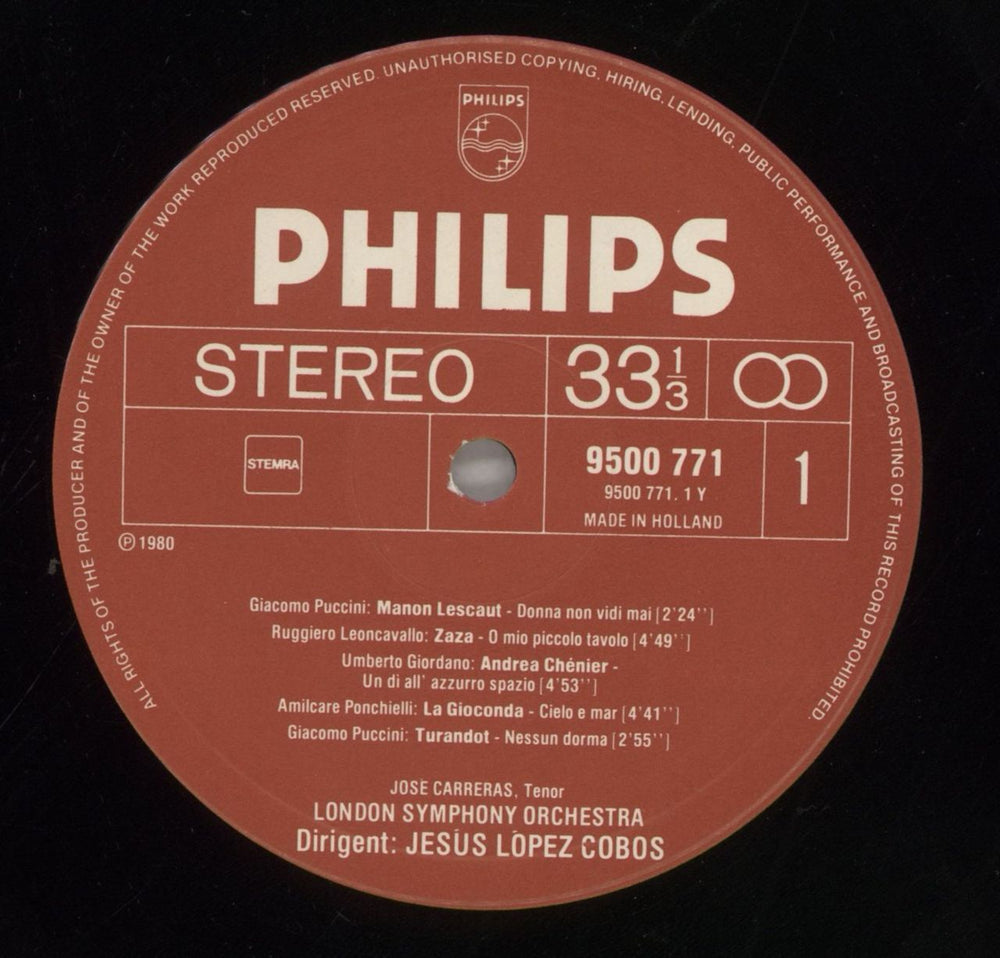 José Carreras José Carreras: Opera Arias Dutch vinyl LP album (LP record) JOCLPJO857767