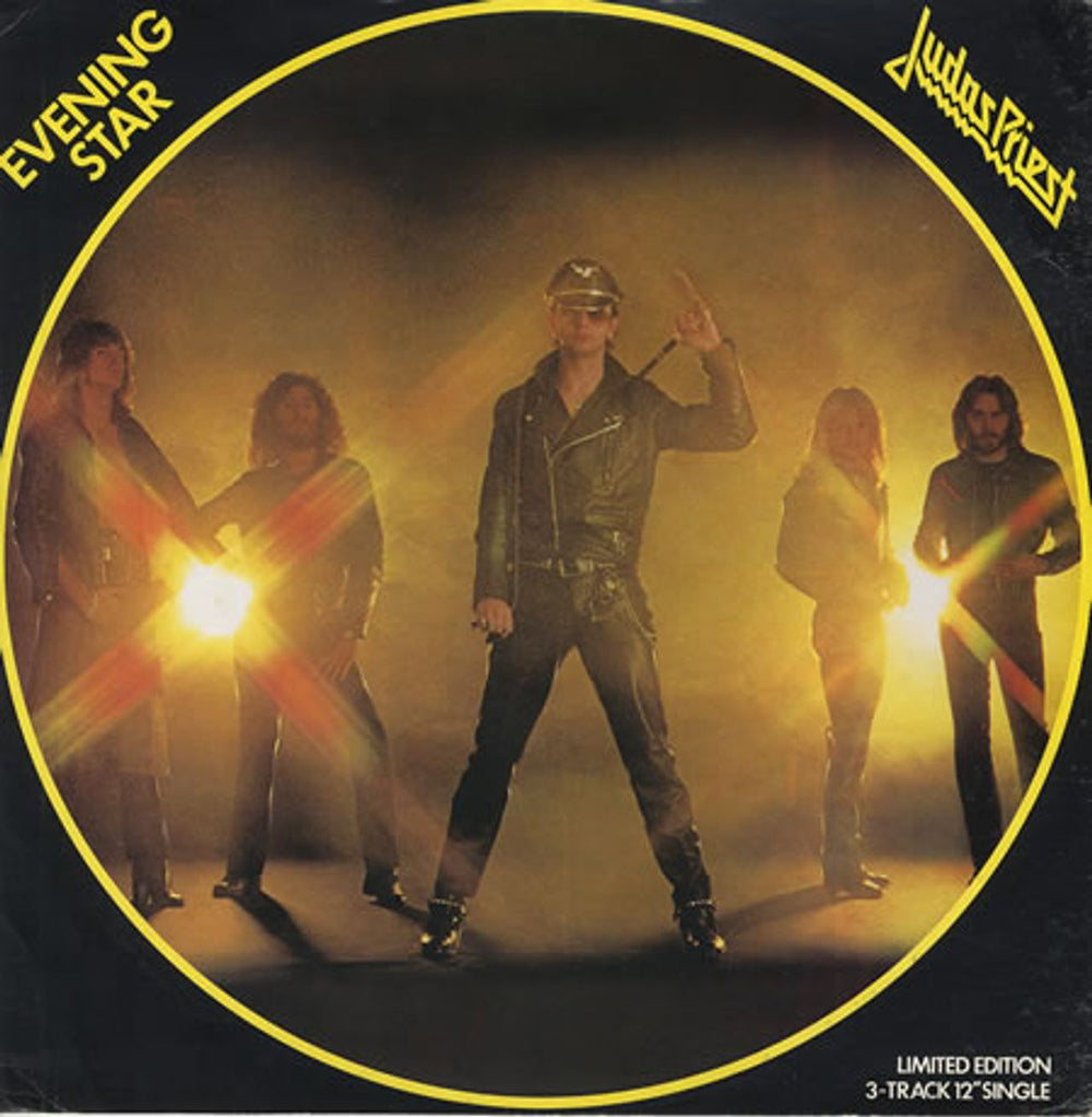 Judas Priest Evening Star - Clear Vinyl UK 12" vinyl single (12 inch record / Maxi-single) 12-7312