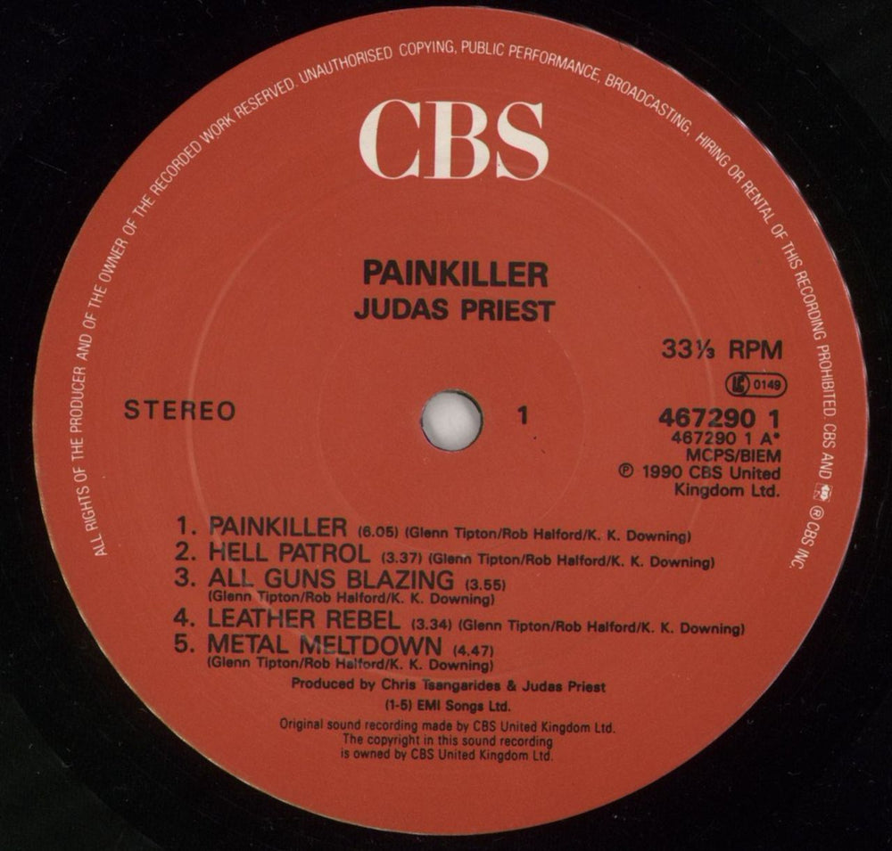 Judas Priest Painkiller - VG UK vinyl LP album (LP record) JUDLPPA869792
