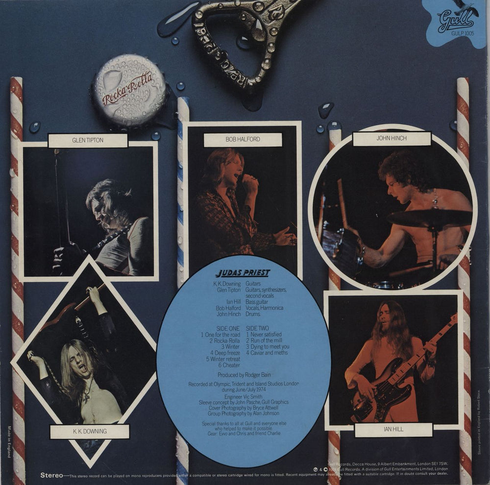 Judas Priest Rocka Rolla - 2nd UK vinyl LP album (LP record)