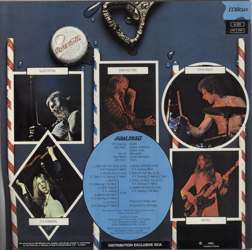 Judas Priest Rocka Rolla French vinyl LP album (LP record)