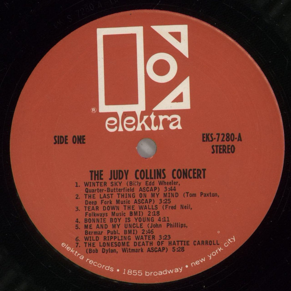 Judy Collins The Judy Collins Concert US vinyl LP album (LP record) JUCLPTH880437