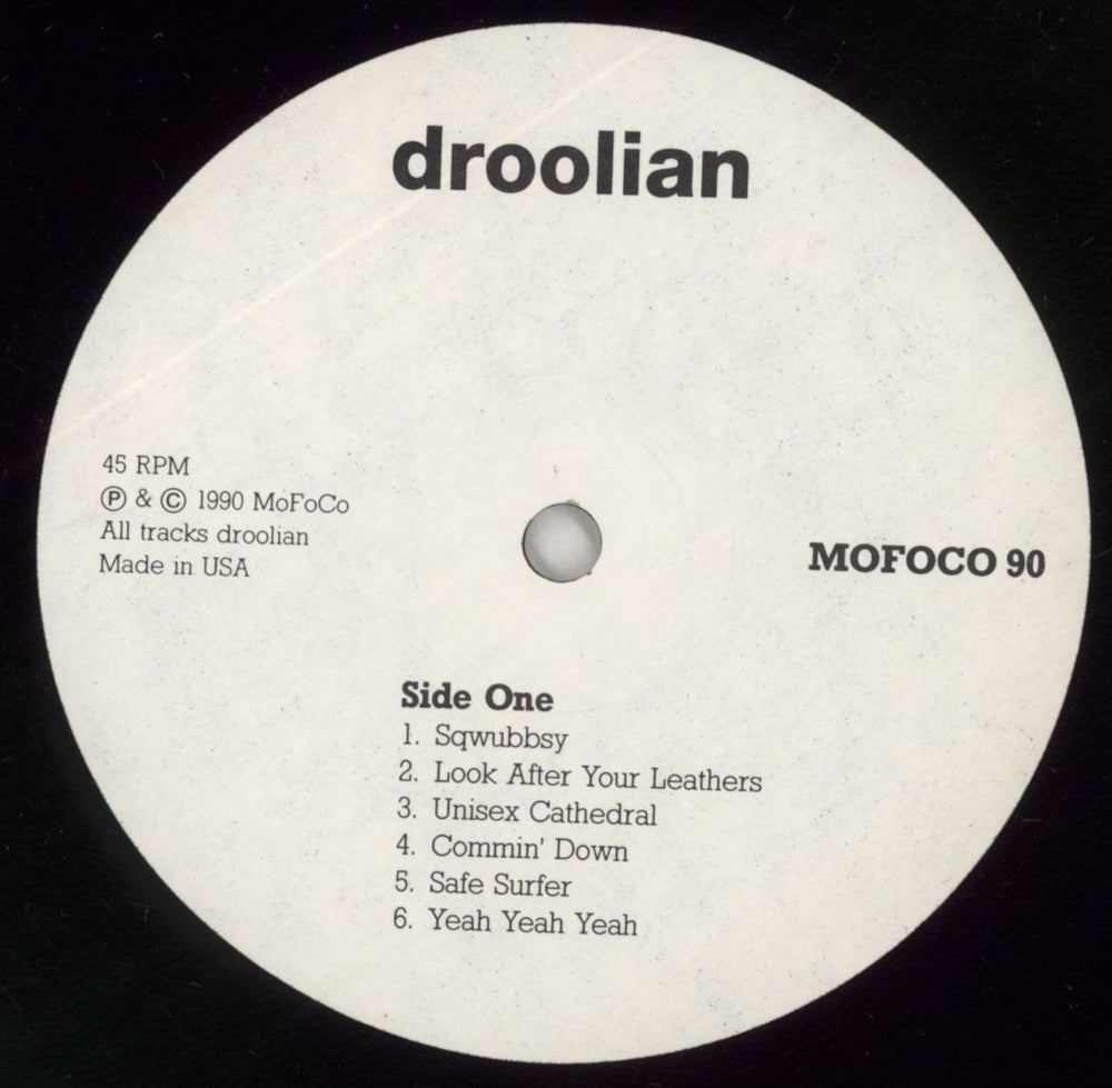 Julian Cope Droolian US vinyl LP album (LP record) COPLPDR102613