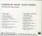 Julie London London By Night Japanese CD album (CDLP) 4988006682214