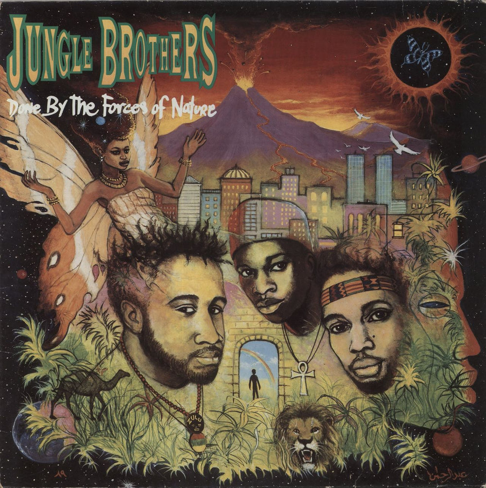 Jungle Brothers Done By The Forces Of Nature UK vinyl LP album (LP record) WX332