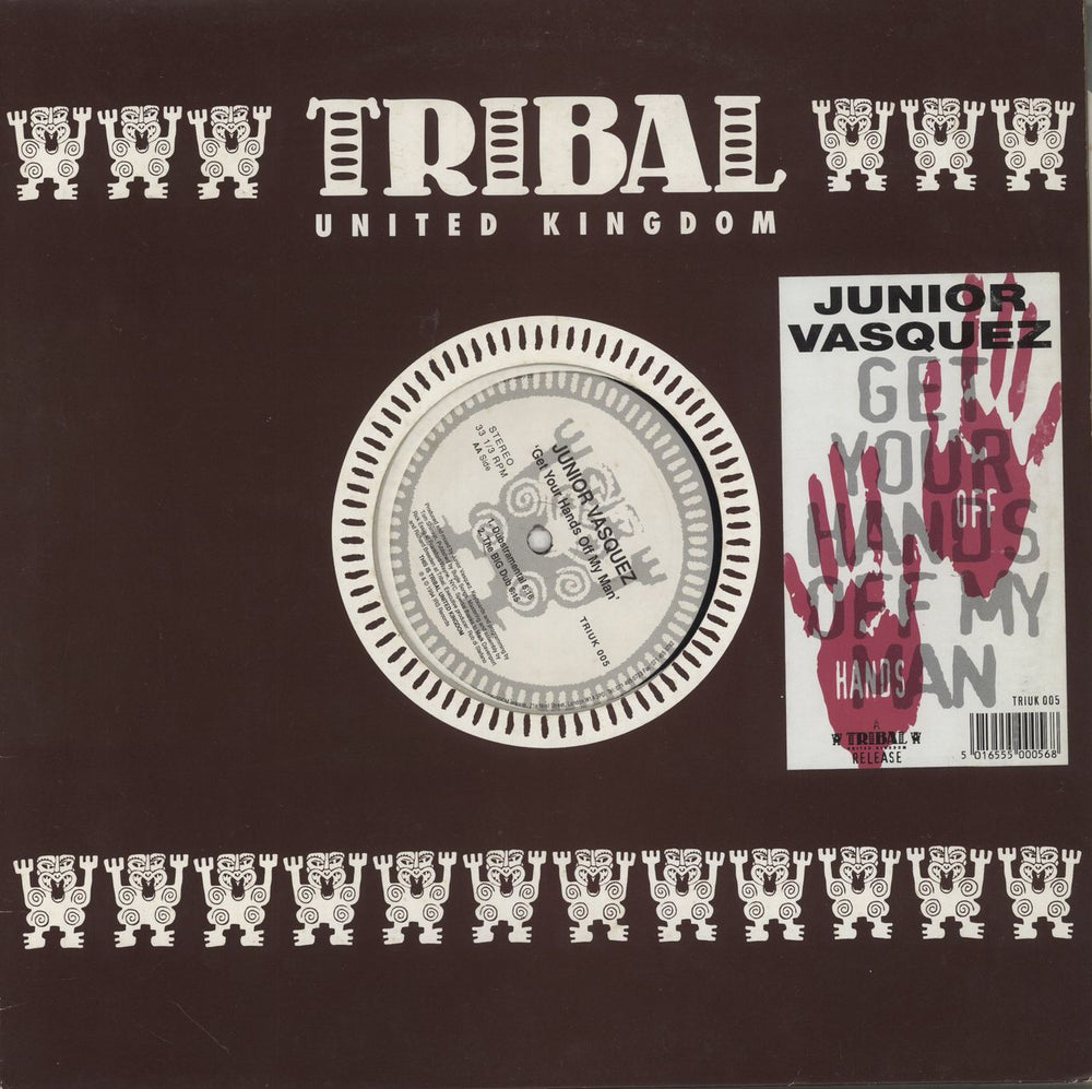 Junior Vasquez Get Your Hands Off My Man UK 12" vinyl single (12 inch record / Maxi-single) TRIUK005