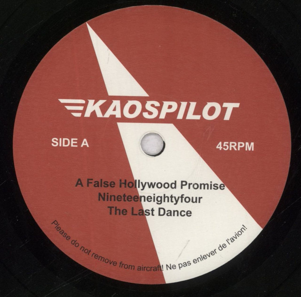 Kaospilot For Your Safety - Pour Votre Sécurité - Für Ihre Sicherheit UK 7" vinyl single (7 inch record / 45) K8Q07FO843246