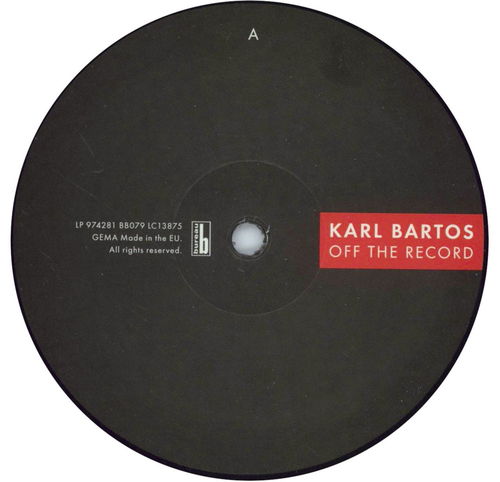 Karl Bartos Off The Record - 180gm Vinyl - Numbered German vinyl LP album (LP record) KBSLPOF865461