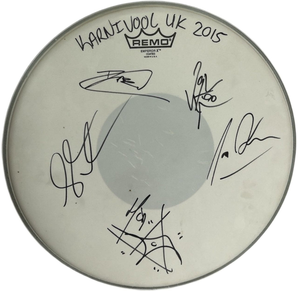 Karnivool Karnivool - Signed Drum Skin UK memorabilia SIGNED DRUM SKIN