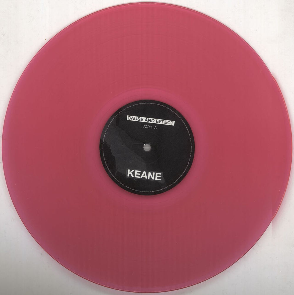 Keane (00s) Cause And Effect - 180gram Pink Vinyl UK vinyl LP album (LP record) 602577916090