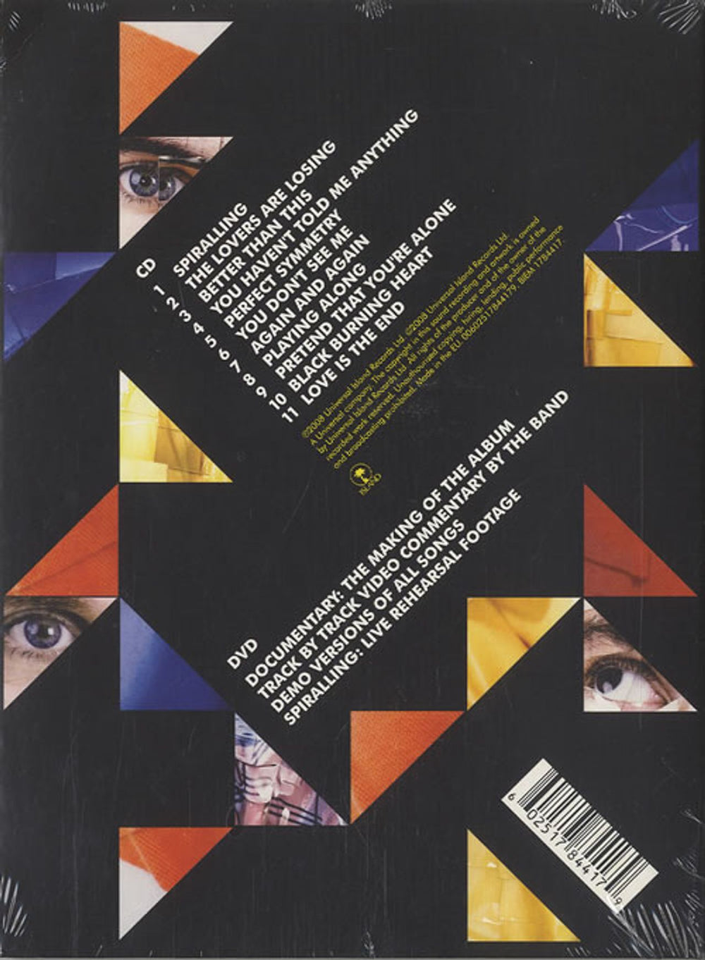 Keane (00s) Perfect Symmetry - Sealed UK 2-disc CD/DVD set KAN2DPE449165