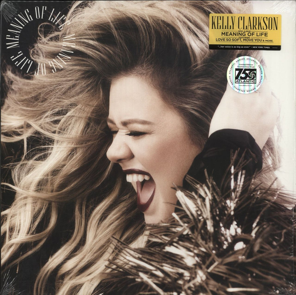 Kelly Clarkson Meaning Of Life - Clear Vinyl Canadian vinyl LP album (LP record) 563941-1