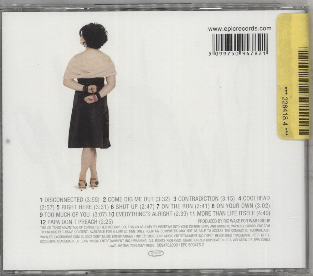 Kelly Osbourne Shut Up UK CD album (CDLP) 5099750947821