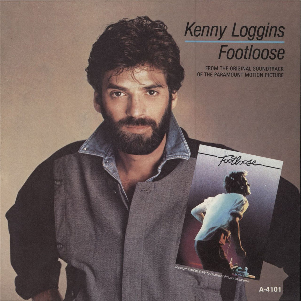 Kenny Loggins Footloose - Solid UK 7" vinyl single (7 inch record / 45) A-4101