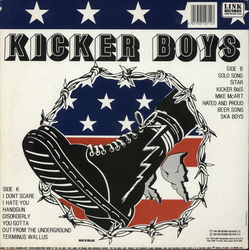 Kicker Boys Kicker Boys UK vinyl LP album (LP record) 5017705107113