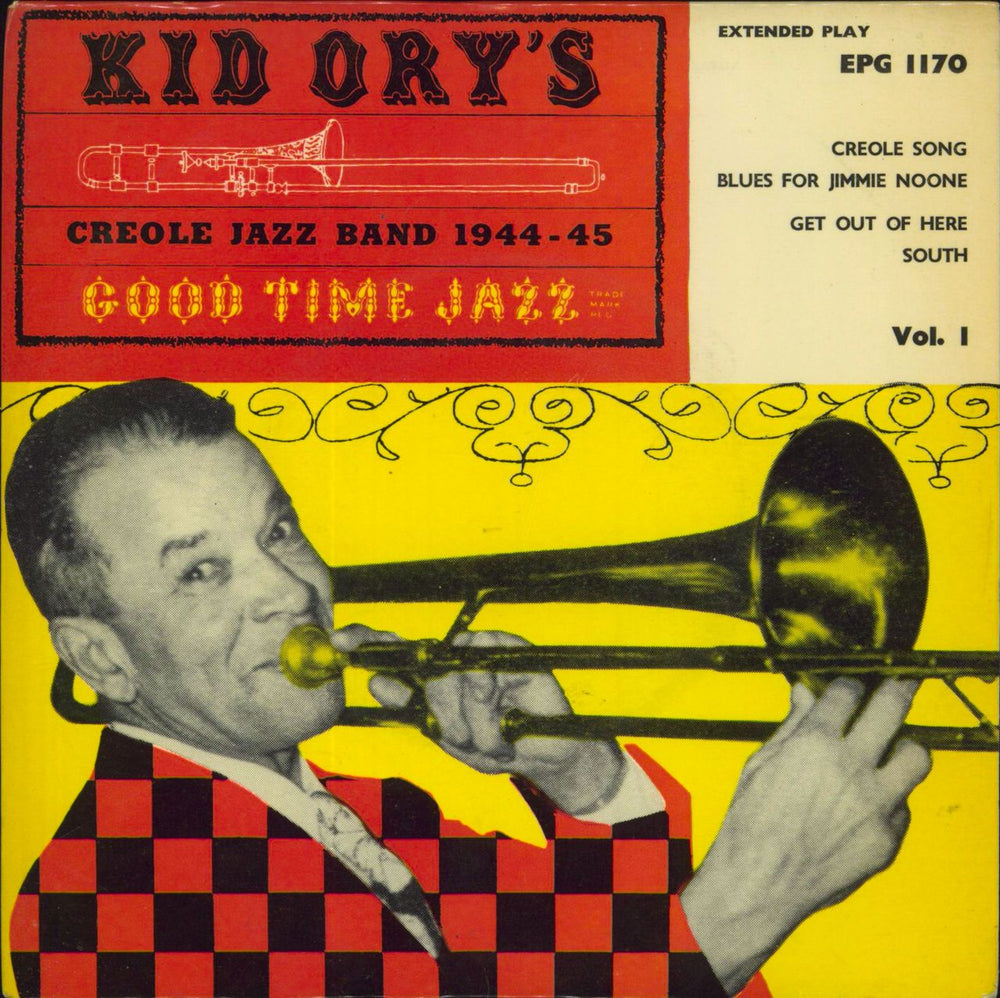 Kid Ory Kid Ory's Creole Jazz Band 1944 - 45 Vol. 1 UK 7" vinyl single (7 inch record / 45) EPG1170