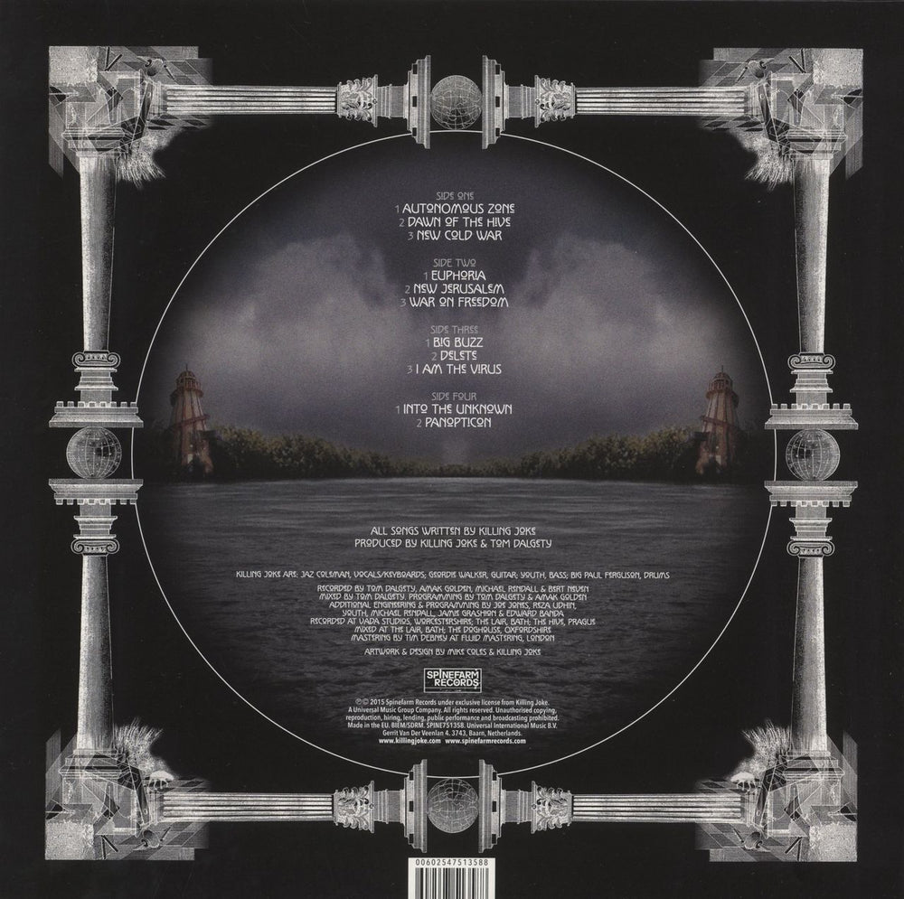 Killing Joke Pylon - Black Vinyl UK 2-LP vinyl record set (Double LP Album) 602547513588