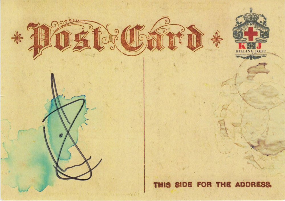 Killing Joke The Unperverted Pantomime - Purple Vinyl + Signed Postcard UK 2-LP vinyl record set (Double LP Album)