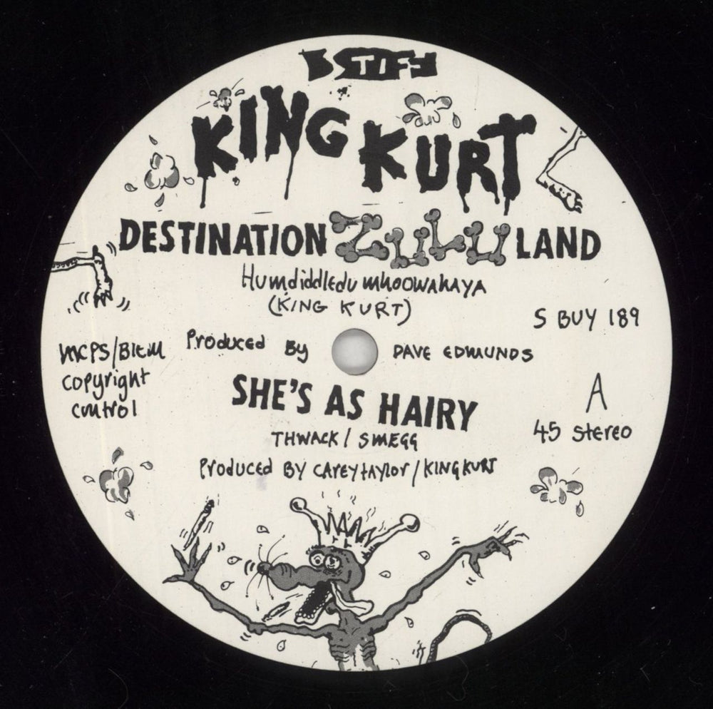 King Kurt Destination Zululand UK 12" vinyl single (12 inch record / Maxi-single) K-K12DE49507