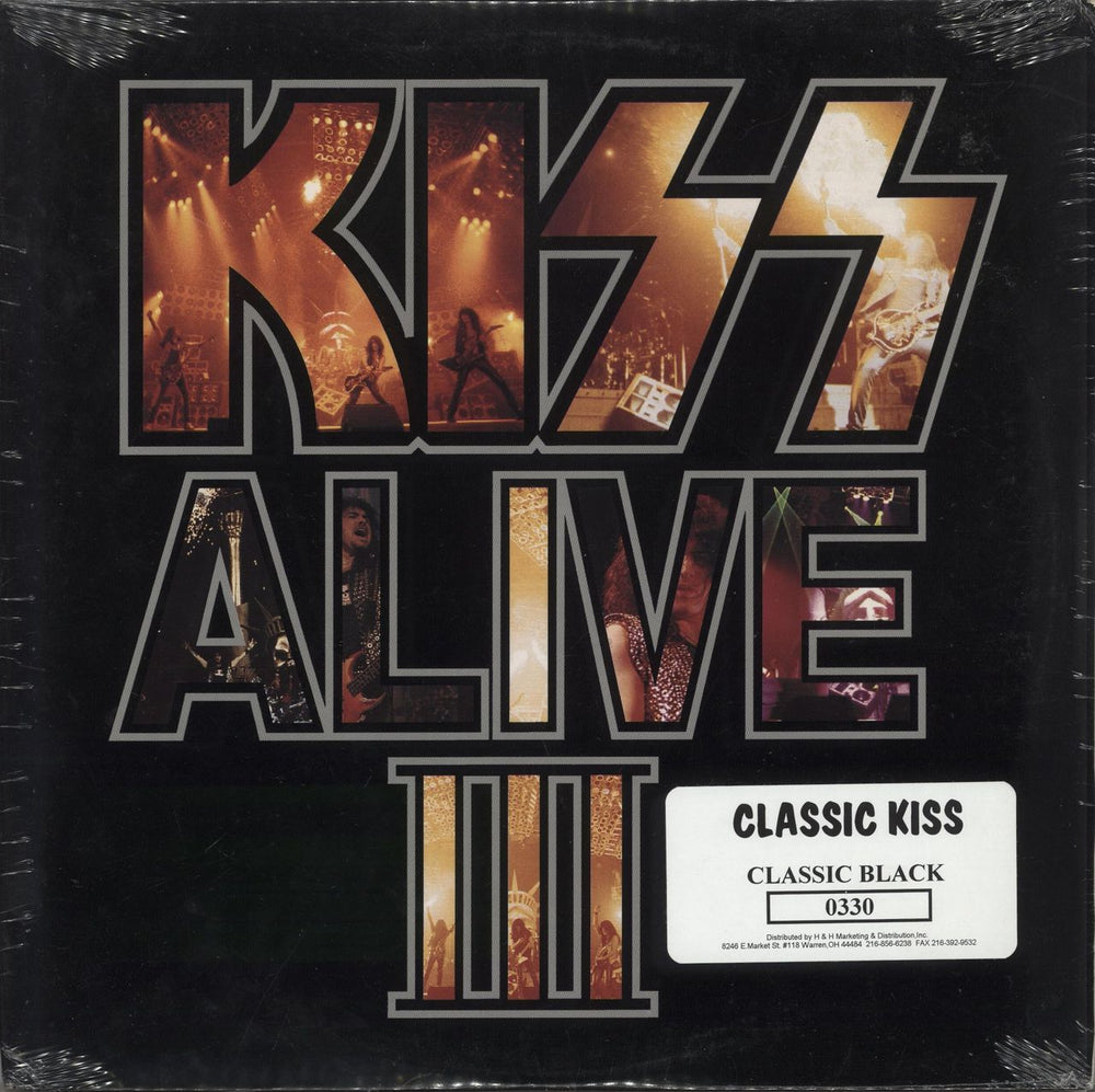 Kiss Alive III - Black Vinyl - Sealed US 2-LP vinyl record set (Double LP Album) 314522647-1