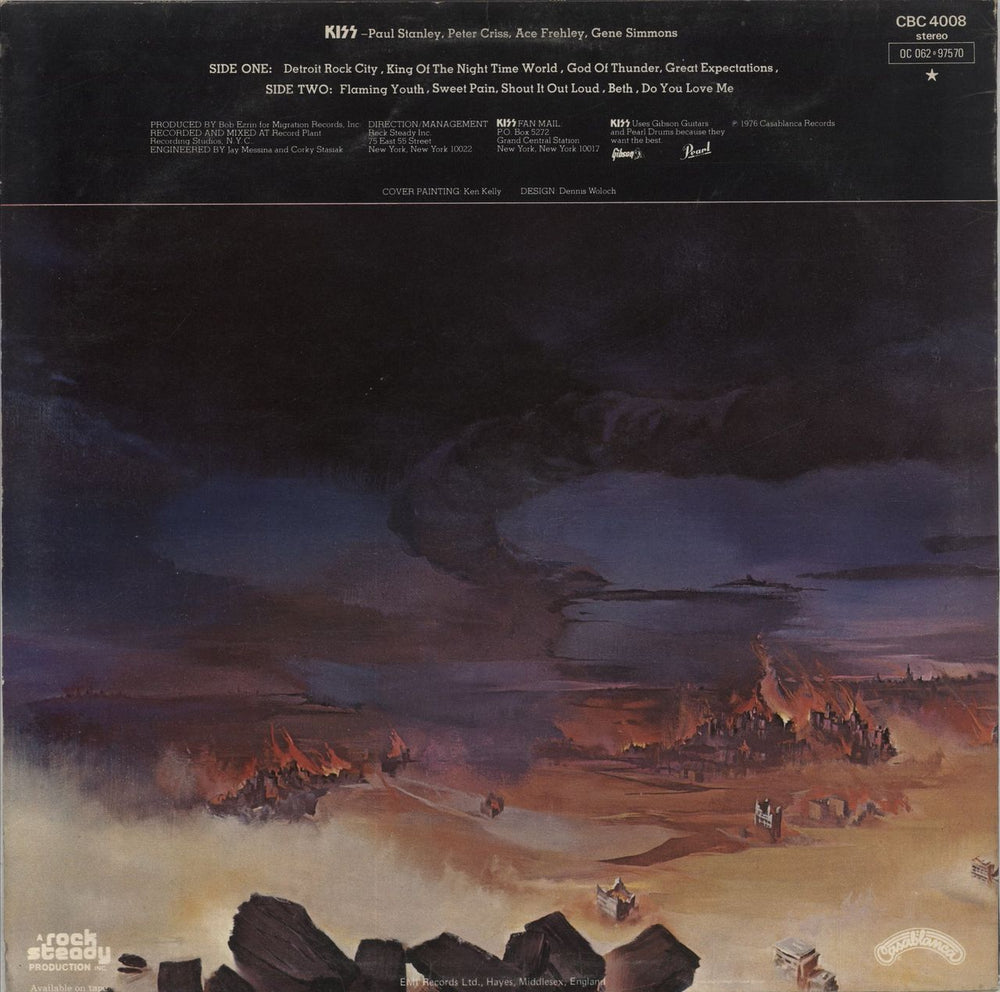 Kiss Destroyer - 1st - EX UK vinyl LP album (LP record)