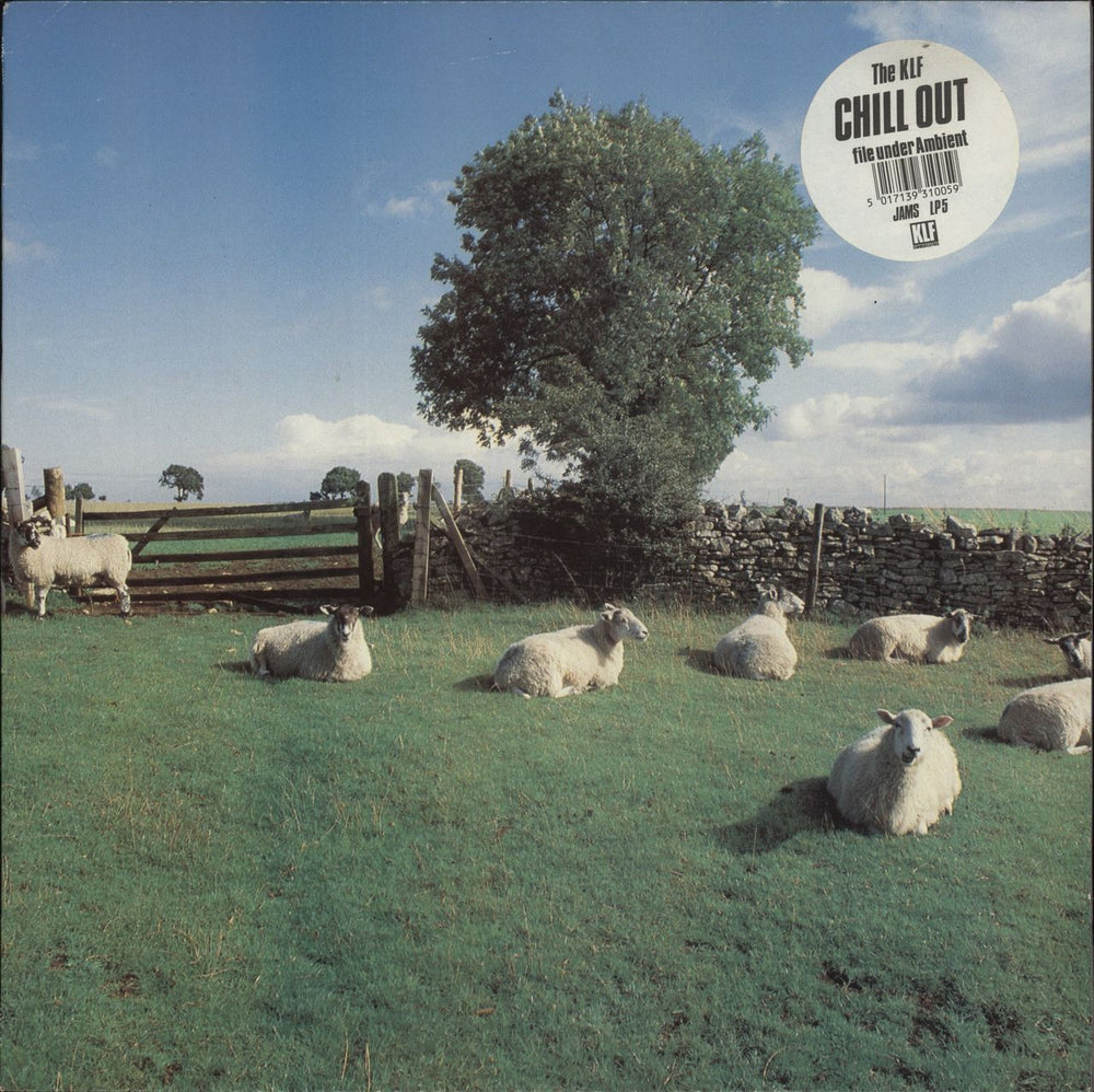 KLF Chill Out - Stickered Sleeve - EX UK vinyl LP album (LP record) JAMSLP5