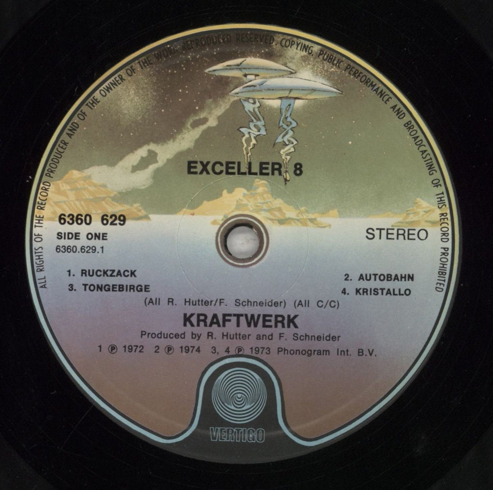 Kraftwerk Exceller 8 - EX New Zealand vinyl LP album (LP record) KRALPEX855206