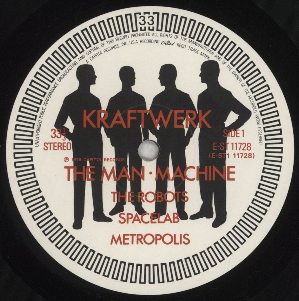 Kraftwerk The Man-Machine - VG+ UK vinyl LP album (LP record) KRALPTH852988