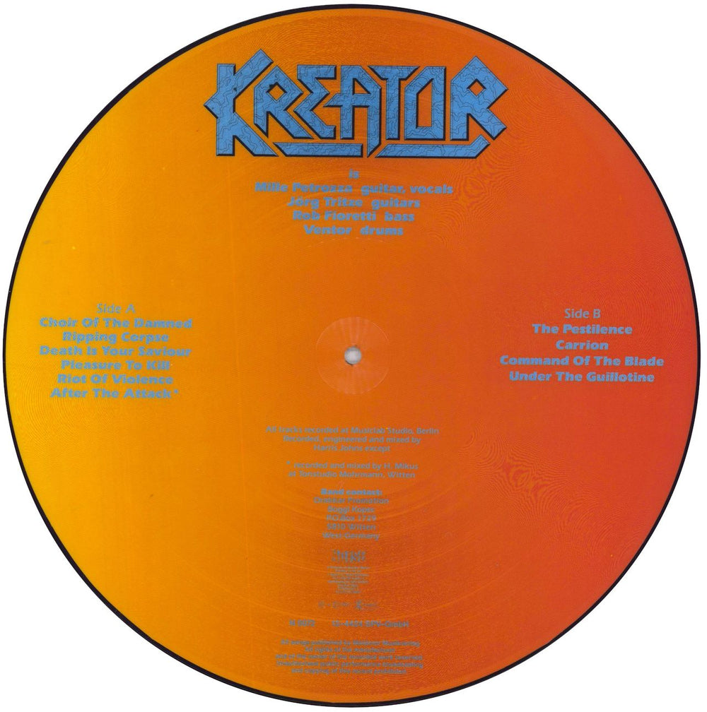 Kreator After The Attack UK picture disc LP (vinyl picture disc album)