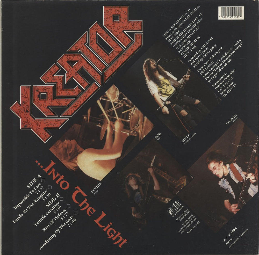 Kreator Out Of The Dark ... Into The Light - EX UK 12" vinyl single (12 inch record / Maxi-single) 5017254011817