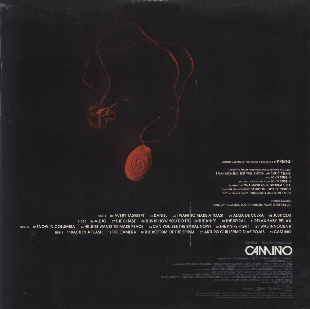 Kreng Camino [Original Motion Picture Soundtrack] - Clear Vinyl - Sealed UK 2-LP vinyl record set (Double LP Album) 5051083108423