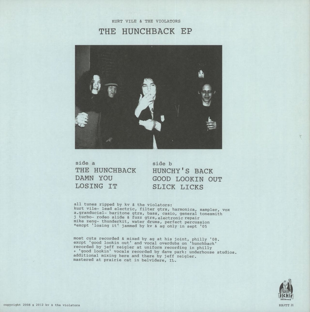 Kurt Vile The Hunchback EP US 12" vinyl single (12 inch record / Maxi-single)