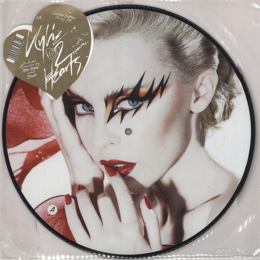 Kylie Minogue 2 Hearts - Sticker Sealed UK 12" vinyl picture disc (12 inch picture record) 12R6751