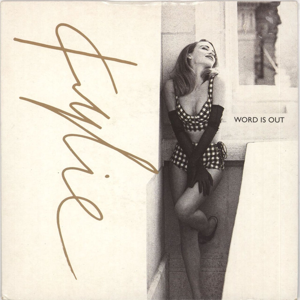 Kylie Minogue Word Is Out UK 7" vinyl single (7 inch record / 45) PWL204