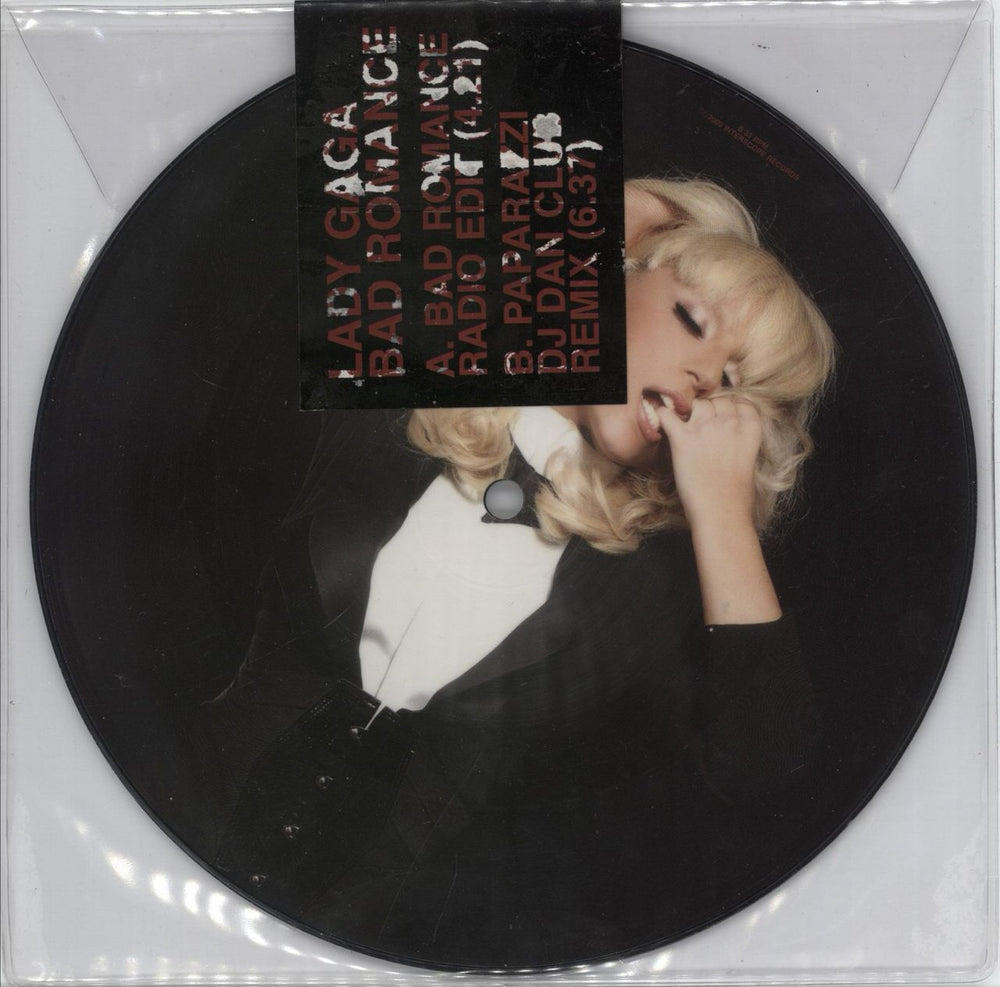 Lady Gaga Bad Romance UK 7" vinyl picture disc (7 inch picture disc single) 2726754