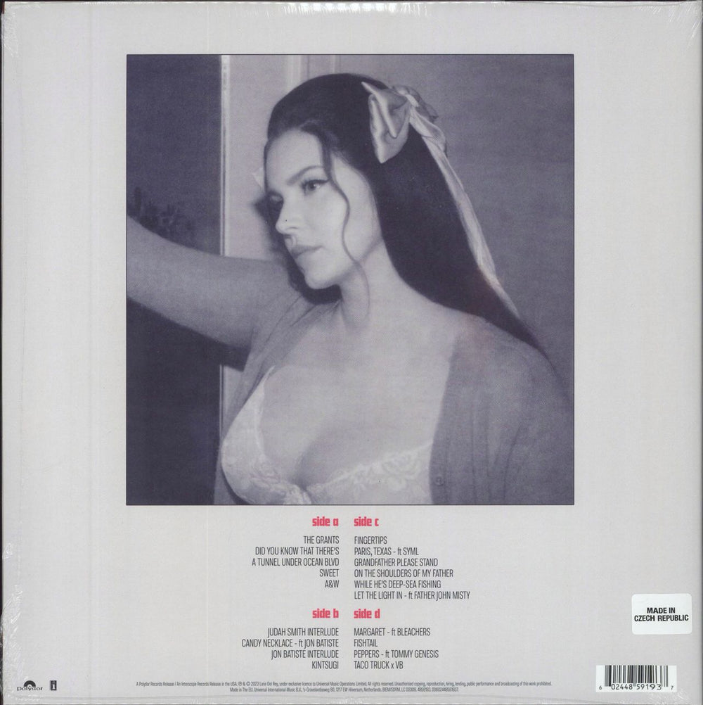 Lana Del Rey Did You Know That There's A Tunnel Under Ocean Blvd - Dark Pink Vinyl + Alternate Cover Art - Sealed UK 2-LP vinyl record set (Double LP Album) 602448591951