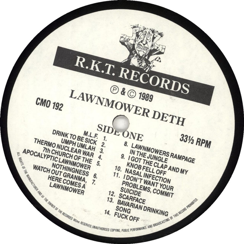 Lawnmower Deth Mower Liberation Front UK vinyl LP album (LP record)