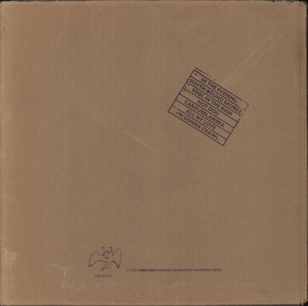 Led Zeppelin In Through The Out Door - 1st F - Complete - EX UK vinyl LP album (LP record)