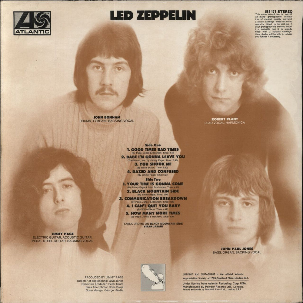 Led Zeppelin Led Zeppelin - 3rd (B) - EX UK vinyl LP album (LP record)