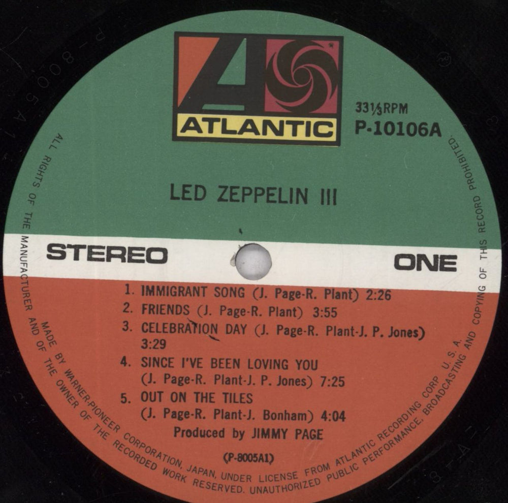 Led Zeppelin Led Zeppelin III + Poster Japanese Vinyl LP