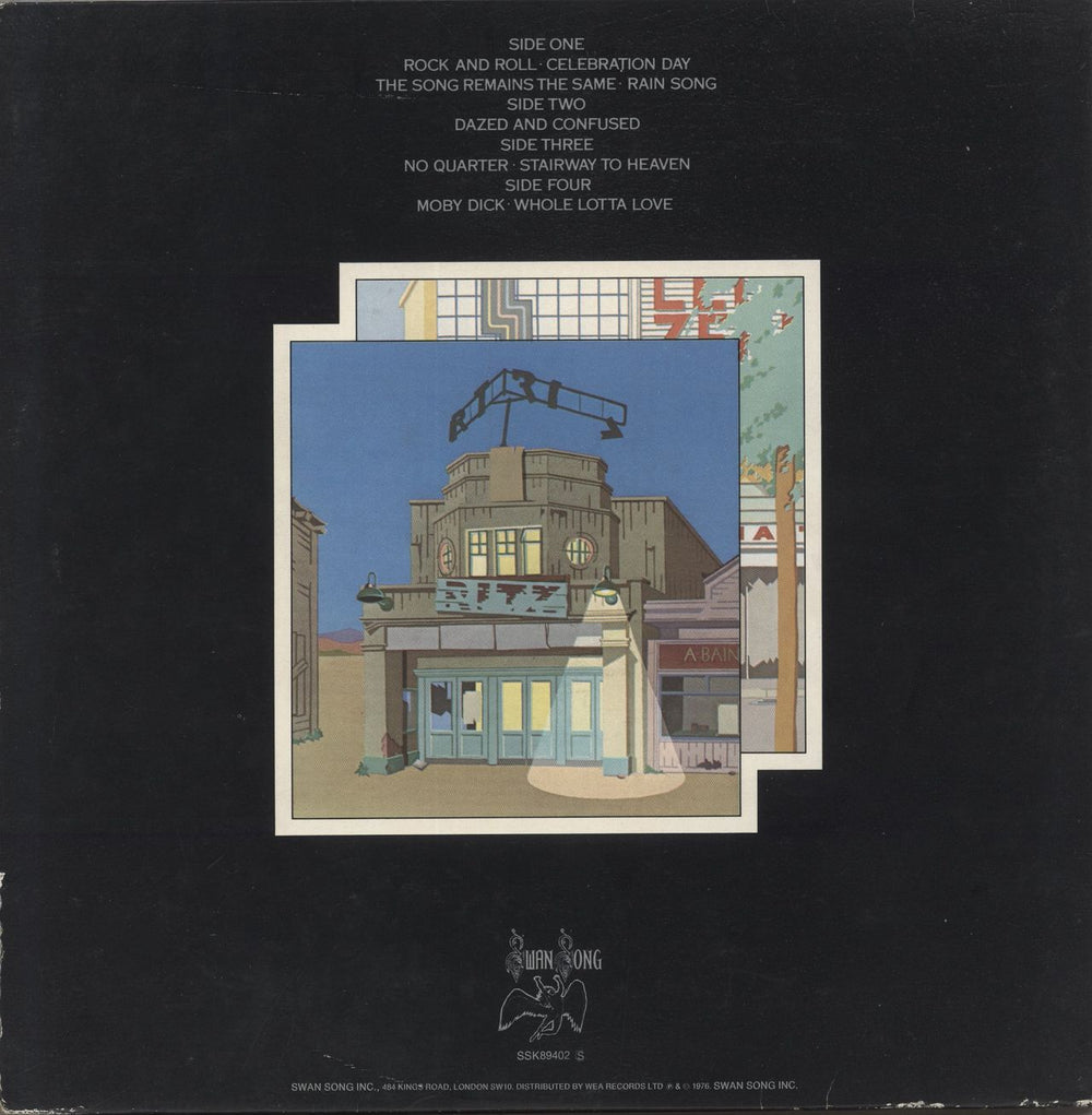 Led Zeppelin The Song Remains The Same - 1st - VG+ UK 2-LP vinyl record set (Double LP Album)