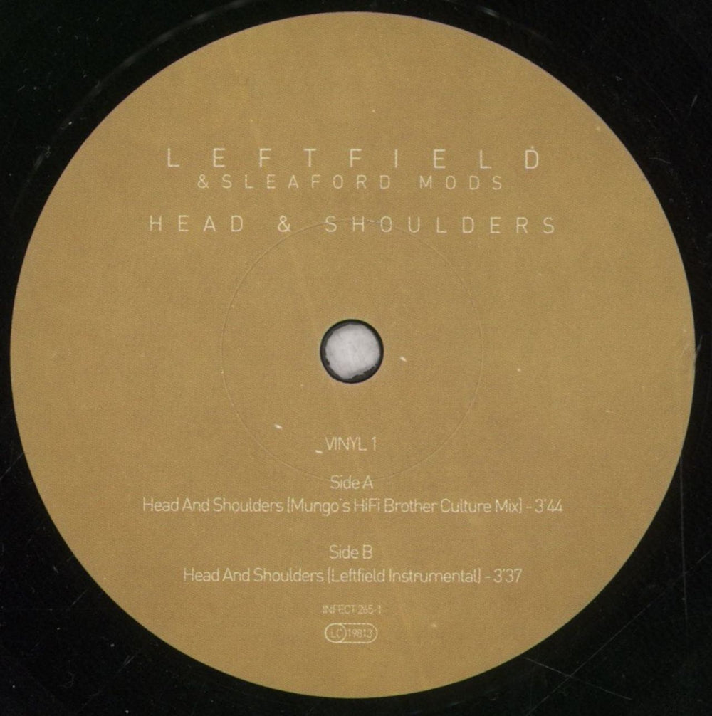 Leftfield Head And Shoulders / Little Fish UK 7" vinyl single (7 inch record / 45) LFF07HE845778