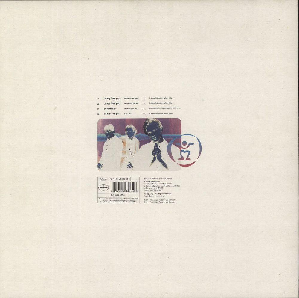 Let Loose Crazy For You + Poster UK 12" vinyl single (12 inch record / Maxi-single) 042285830316