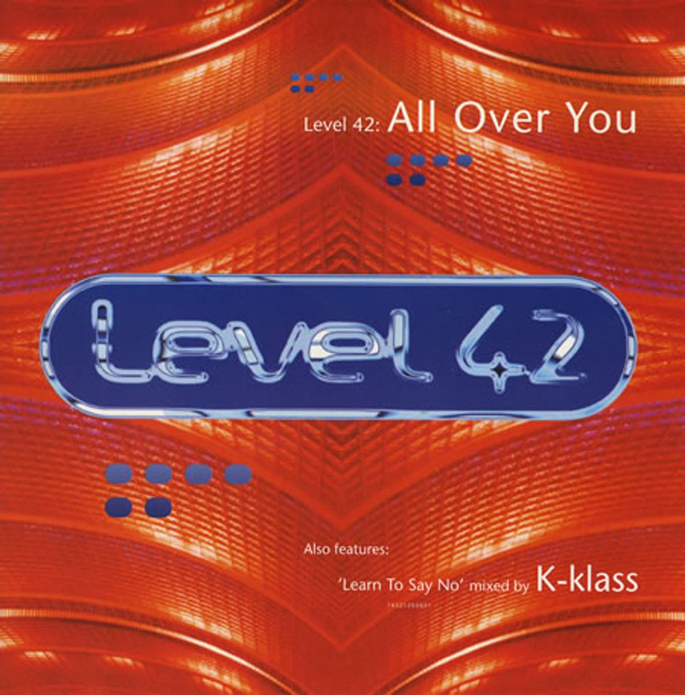 Level 42 All Over You - Red Sleeve UK 12" vinyl single (12 inch record / Maxi-single) 74321205651