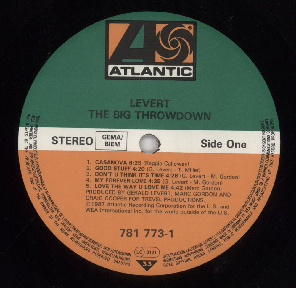 Levert The Big Throwdown UK vinyl LP album (LP record) VR2LPTH497696