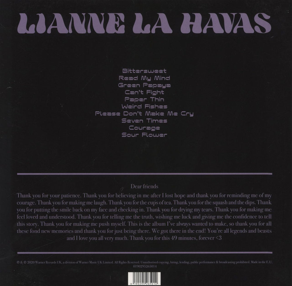 Lianne La Havas Lianne La Havas - Mint Green Vinyl UK vinyl LP album (LP record) 190295265014