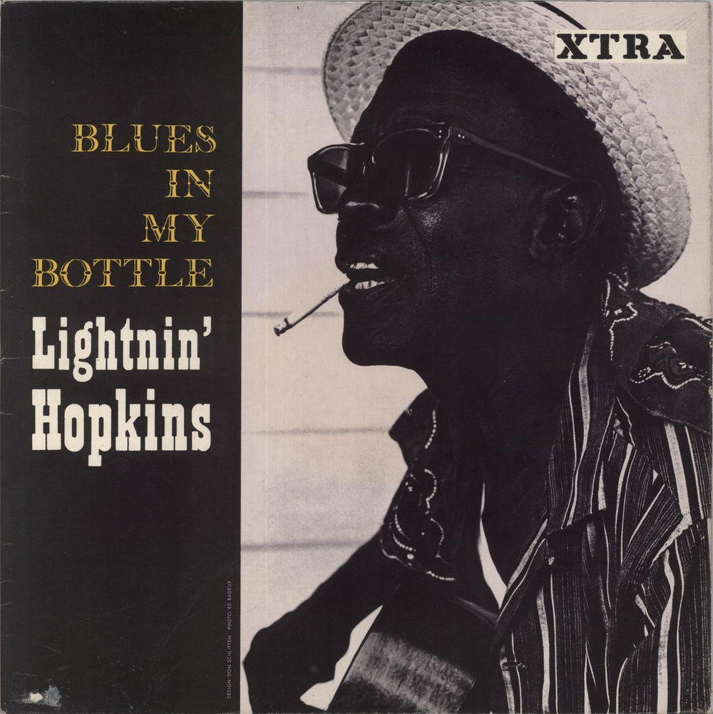 Lightnin' Hopkins Blues In My Bottle - VG UK vinyl LP album (LP record) XTRA5036