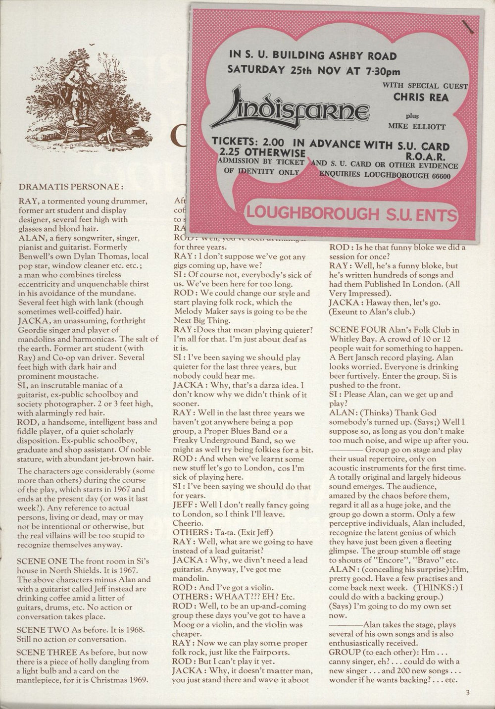 Lindisfarne Magic In The Air + Ticket Stub UK tour programme LSFTRMA586511