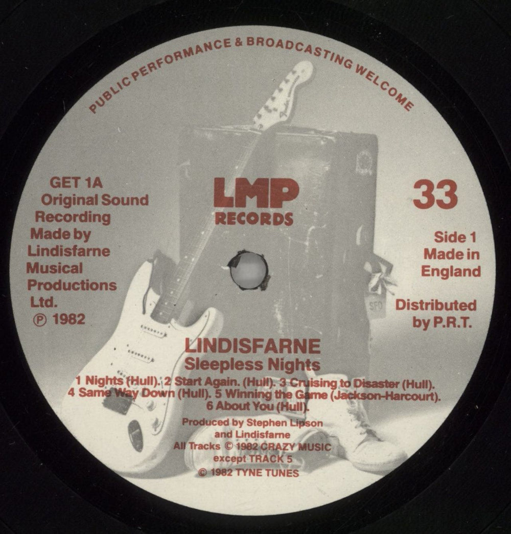Lindisfarne Sleepless Nights UK vinyl LP album (LP record) LSFLPSL515712